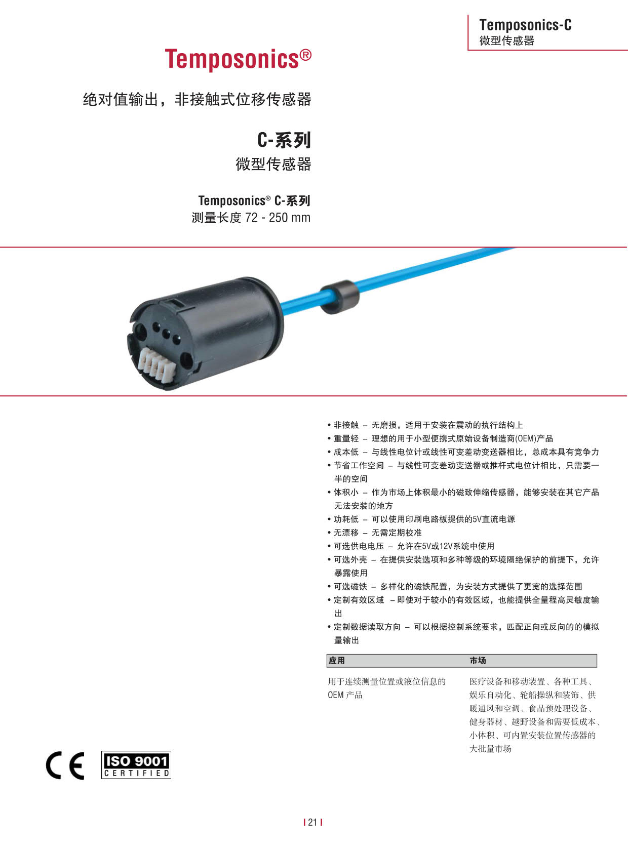 Temposonics? C系列位移傳感器